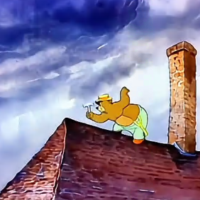 熊一家的雨天